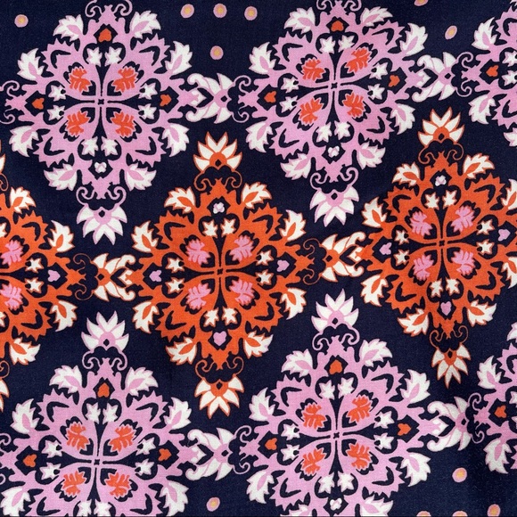 H&M multi-patterned halter white and purple boho mini dress - Picture 7 of 11